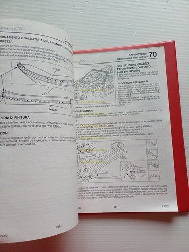 Alfa Romeo GTV - Spider 1994-96 manuale officina Carrozzeria - …