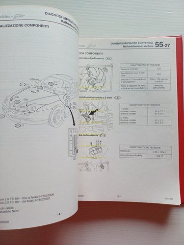Alfa Romeo GTV - Spider 1994-97 manuale officina Impianto Elettrico …