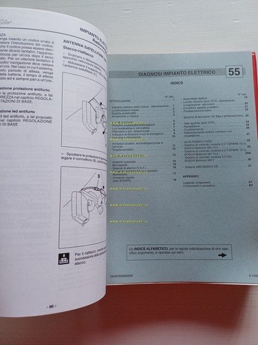 Alfa Romeo GTV - Spider 1994-97 manuale officina Impianto Elettrico …