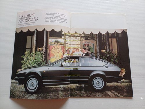 Alfa Romeo GTV 2.0 - GTV 6 2.5 1986 depliant …