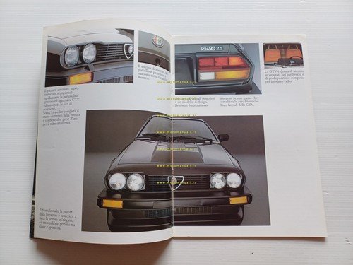 Alfa Romeo GTV 2.0 - GTV 6 2.5 1986 depliant …