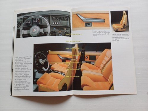 Alfa Romeo GTV 2.0 - GTV 6 2.5 1986 depliant …