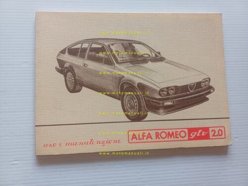 Alfa Romeo GTV 2.0 1980 + aggiornamento 1981 manuale uso …