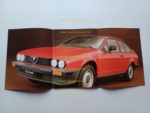 Alfa Romeo GTV 2.0 1982 depliant originale italiano