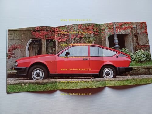 Alfa Romeo GTV 2.0 1982 depliant originale italiano