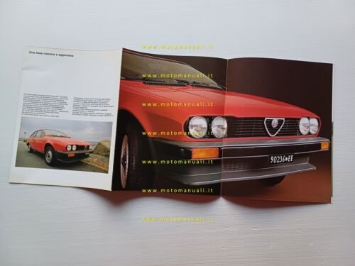 Alfa Romeo GTV 2.0 1982 depliant originale italiano