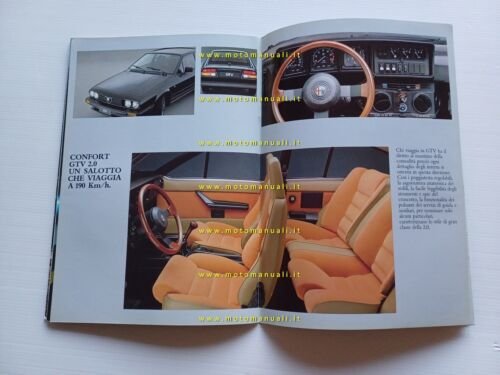 Alfa Romeo GTV 6 2.5 - 2.0 1983 depliant originale …