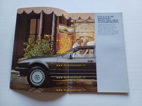 Alfa Romeo GTV 6 2.5 - 2.0 1983 depliant originale …