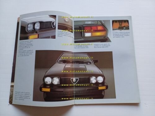 Alfa Romeo GTV 6 2.5 - 2.0 1983 depliant originale …