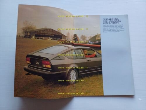 Alfa Romeo GTV 6 2.5 - 2.0 1983 depliant originale …