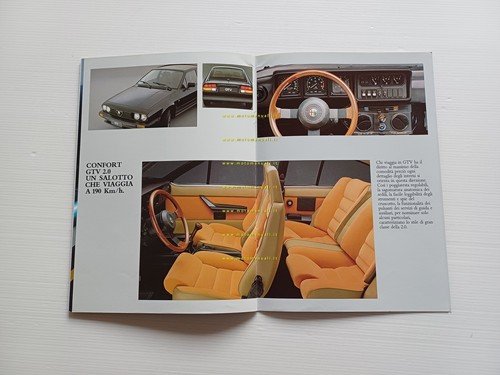 Alfa Romeo GTV 6 2.5 - 2.0 1984-85 depliant originale …