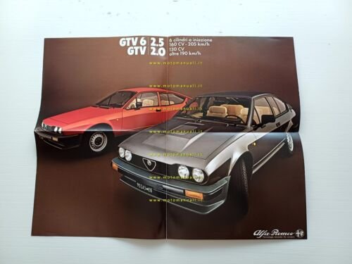 Alfa Romeo GTV 6 2.5 - GTV 2.0 1981 depliant …