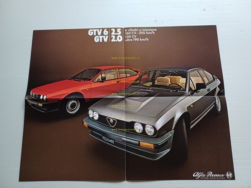 Alfa Romeo GTV 6 2.5 - GTV 2.0 1981 depliant …