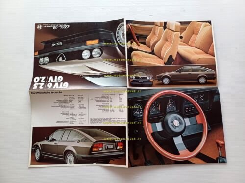 Alfa Romeo GTV 6 2.5 - GTV 2.0 1981 depliant …