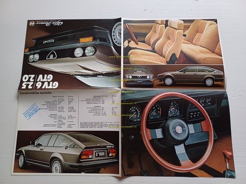 Alfa Romeo GTV 6 2.5 - GTV 2.0 1981 depliant …