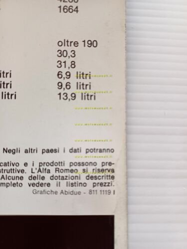 Alfa Romeo GTV 6 2.5 - GTV 2.0 1981 depliant …