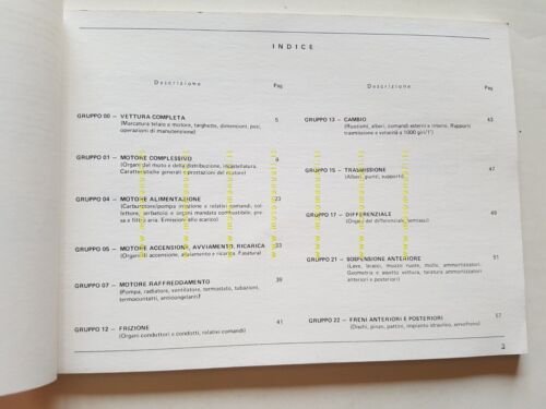 Alfa Romeo GTV 6 2.5 1980 manuale officina caratteristiche prescrizioni …