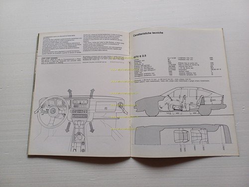 Alfa Romeo GTV 6 2.5 1982 depliant originale italiano