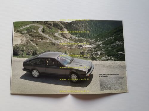 Alfa Romeo GTV 6 2.5 1982 depliant originale italiano