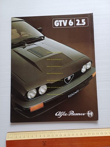 Alfa Romeo GTV 6 2.5 1982 depliant originale italiano
