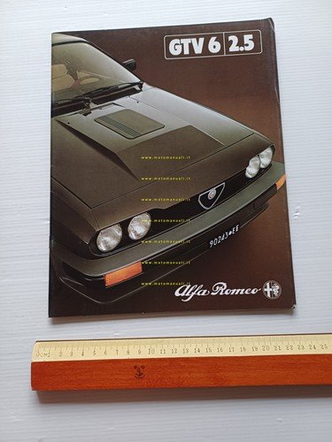Alfa Romeo GTV 6 2.5 1982 depliant originale italiano