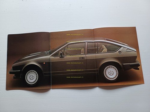 Alfa Romeo GTV 6 2.5 1982 depliant originale italiano