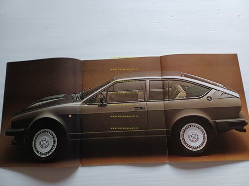 Alfa Romeo GTV 6 2.5 1982 depliant originale italiano