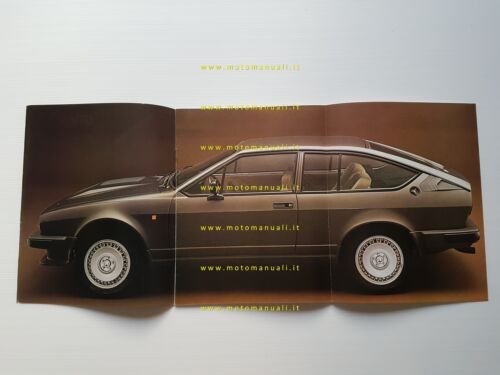 Alfa Romeo GTV 6 2.5 1982 depliant originale italiano