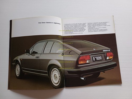 Alfa Romeo GTV 6 2.5 1982 depliant originale italiano