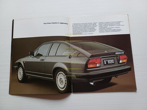 Alfa Romeo GTV 6 2.5 1982 depliant originale italiano