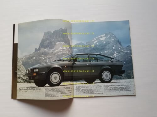 Alfa Romeo GTV 6 2.5 1982 depliant originale italiano