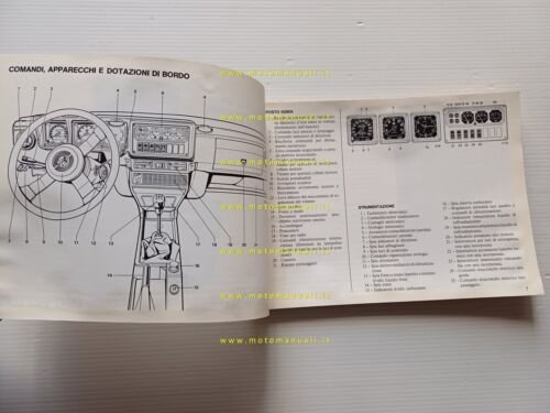 Alfa Romeo GTV 6 2.5 1983 manuale uso manutenzione libretto …