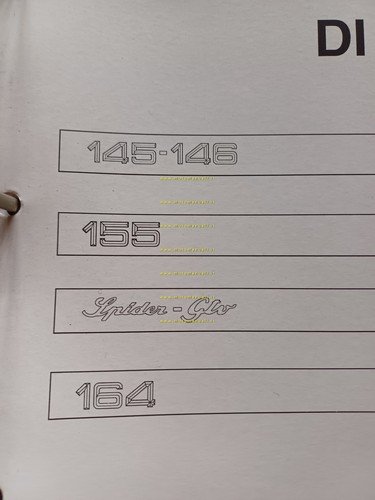 Alfa Romeo GTV-Spider-145-146-155-164 1996-98 manuale officina Sistemi Allarme