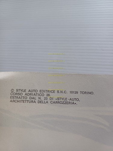 Alfa Romeo Junior Zagato 1969 depliant articolo Style Auto originale …