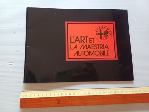 ALFA ROMEO L'Art et la Maestria Automobile 1982 depliant originale