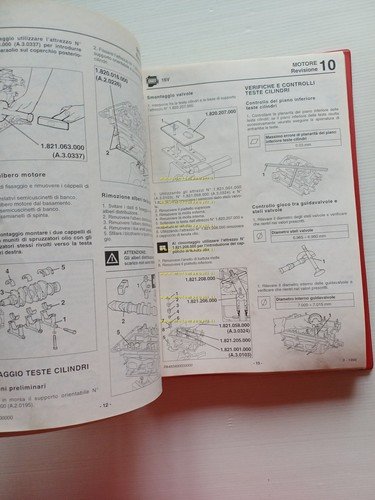 Alfa Romeo manuale officina Revisione Motori tutti modelli 1994-98 originale
