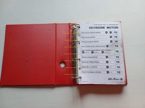 Alfa Romeo manuale officina Revisione Motori tutti modelli 1994-98 originale