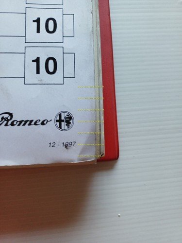 Alfa Romeo manuale officina Revisione Motori tutti modelli 1994-98 originale