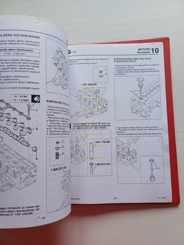 Alfa Romeo manuale officina Revisione Motori tutti modelli 1994-98 originale