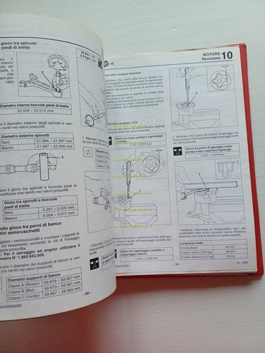 Alfa Romeo manuale officina Revisione Motori tutti modelli 1994-98 originale