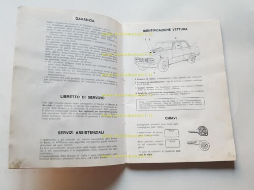 Alfa Romeo Nuova Giulia Super 1.3 - 1.6 1974 manuale …