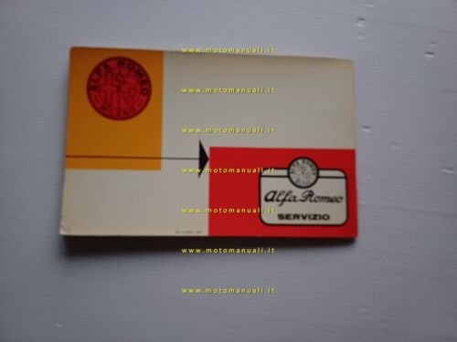 Alfa Romeo Ondine manuale uso manutenzione libretto originale