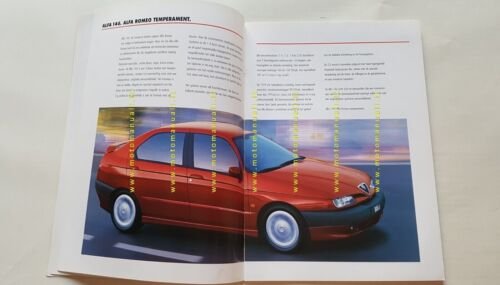 Alfa Romeo produzione 1997 depliant OLANDESE originale DUTCH text brochure