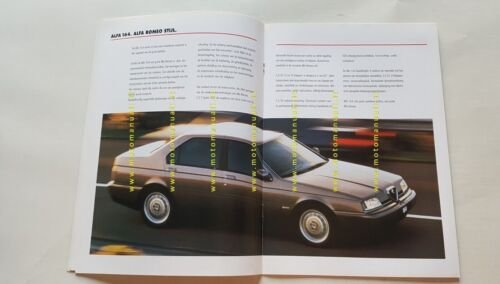 Alfa Romeo produzione 1997 depliant OLANDESE originale DUTCH text brochure