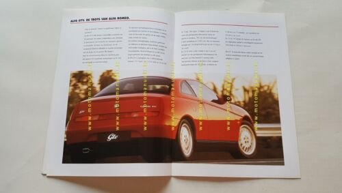 Alfa Romeo produzione 1997 depliant OLANDESE originale DUTCH text brochure