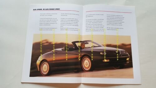 Alfa Romeo produzione 1997 depliant OLANDESE originale DUTCH text brochure