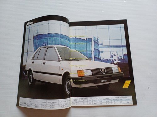 Alfa Romeo produzione modelli 1985 depliant italiano originale