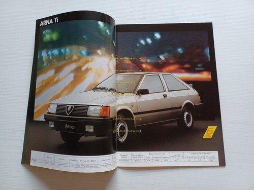 Alfa Romeo produzione modelli 1985 depliant italiano originale