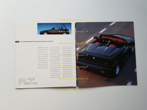 Alfa Romeo R.Z. 3.0 1992 depliant originale italiano