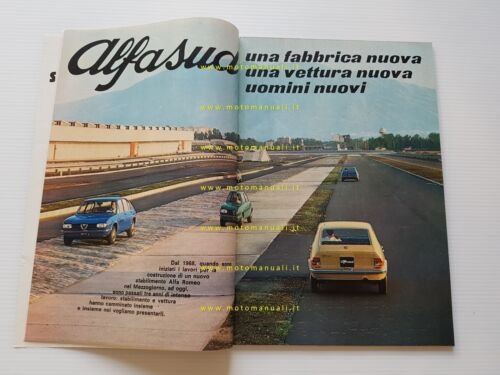 Alfa Romeo Rivista Il Quadrifoglio n. 21 1971 presentazione Alfasud